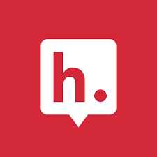 "h." in a speech bubble - hypotehesis logo